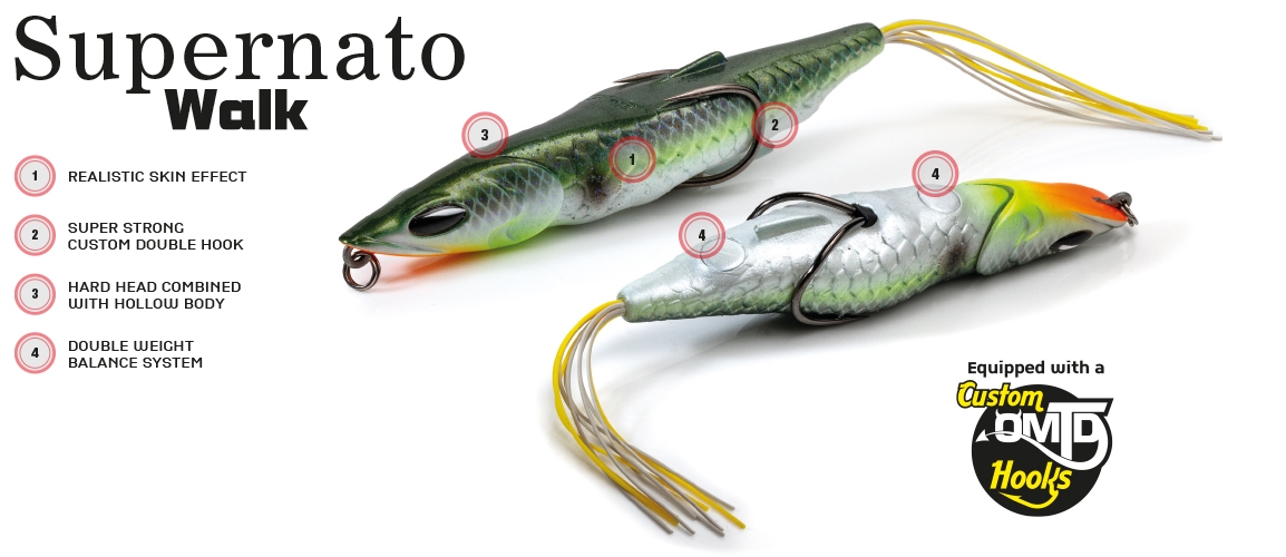 Topwater Hybrid Baits Molix Supernato Walk