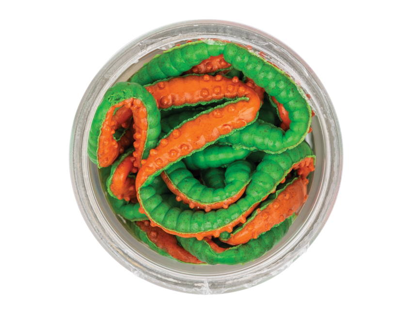 Softbait Berkley Powerbait Power Honey Worms 2,5 cm col. Green Orang