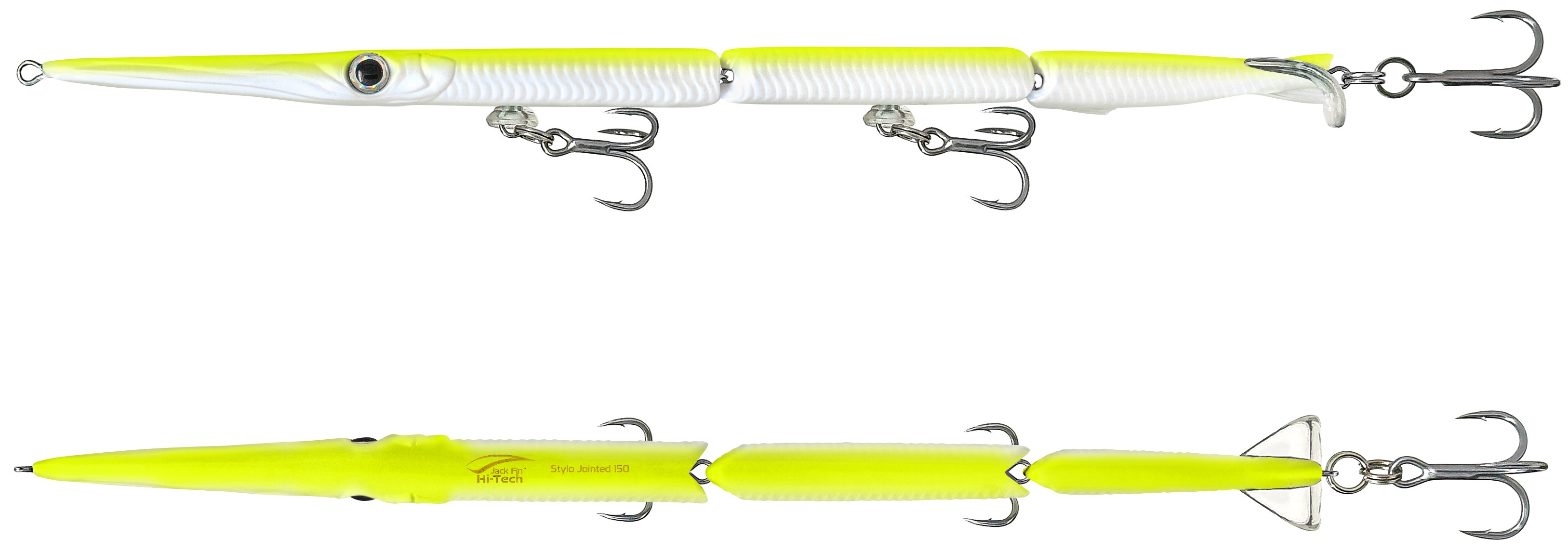 Needlefish Swimbait Jack Fin Stylo Jointed 150 col. 10 Yellow Fluo