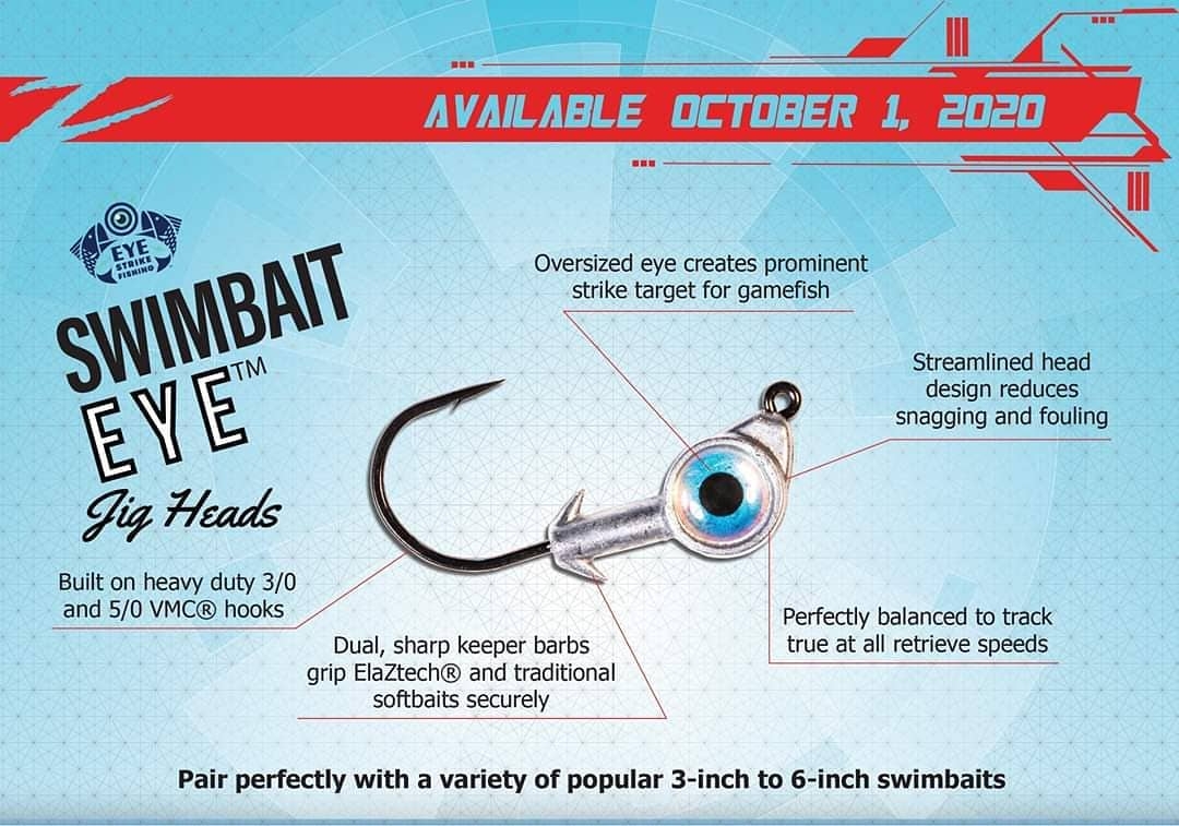 Testina Piombata Z-Man Swimbait Eye col. Glow