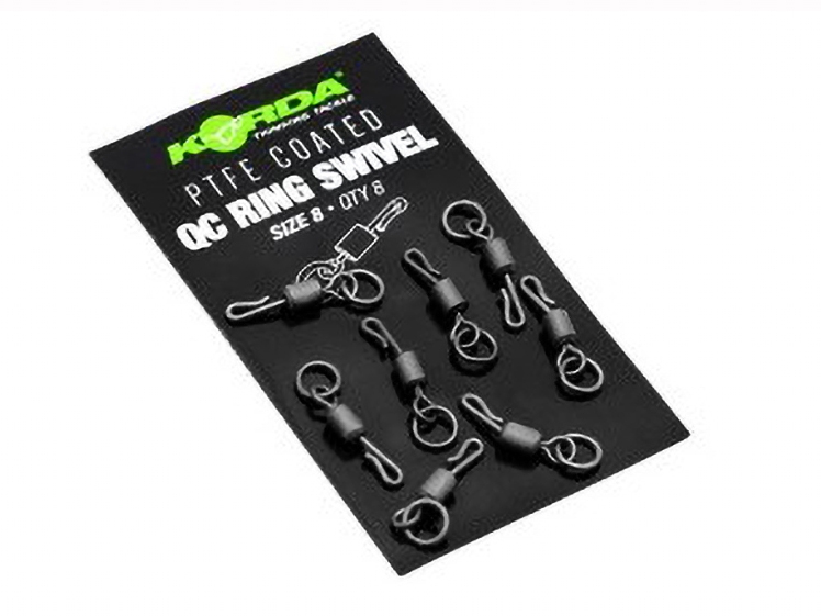 Korda PTFE QC Ring swivel size 8