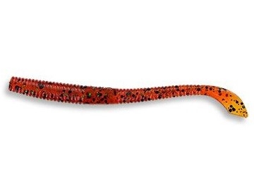 Worm Gary Yamamoto Kut Tail 3,5" col. 196 Pumpkin Black & Green Flk