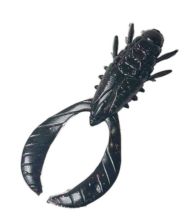 Gambero Veeu Flypote 9 cm col. Black Red Flake
