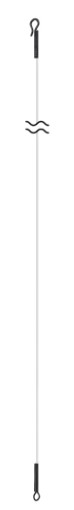 Cavetto Varivas Through Down Shot Leader 30 cm Cavetto Varivas Through Down Shot Leader 30 cm