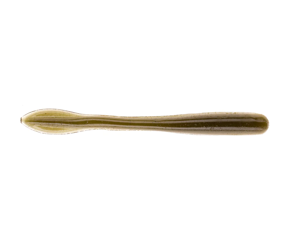 Paddle Tail Netbait Crush Worm 3,75” col. 009 Green Pumpkin
