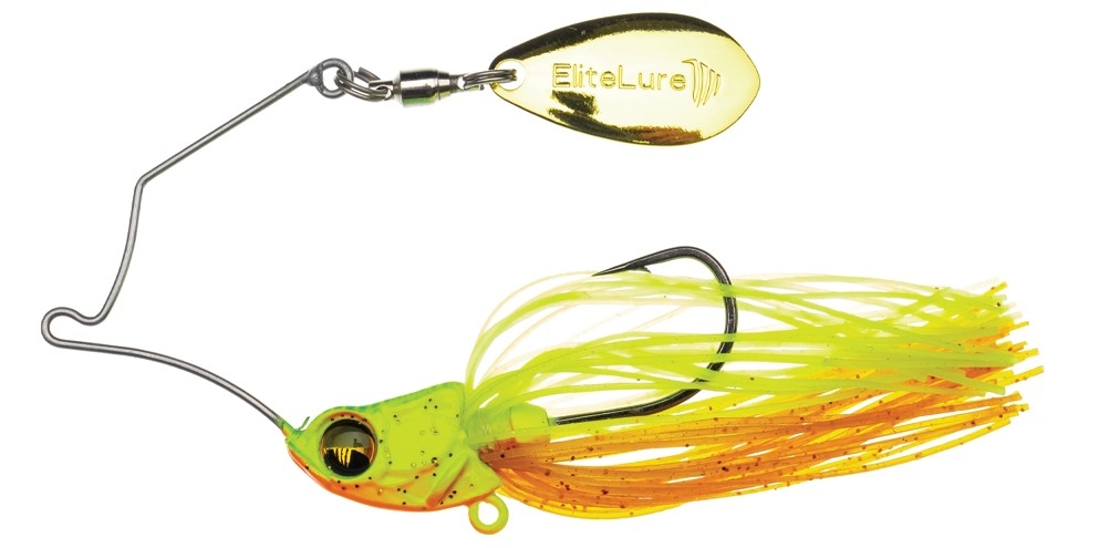 Spinnerbait Elite Lure Wildkkat 3/16 oz (5g) col. 02 Lime Chart