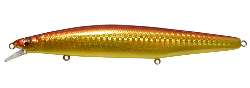 Jerkbait Megabass Marine Gang 140S (Sinking) col. GG Aka kin