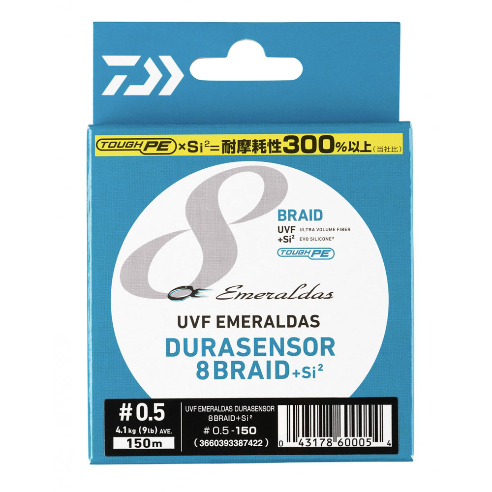Treccia Eging Daiwa Emeraldas Durasensor 8 Braid +Si² 150 m