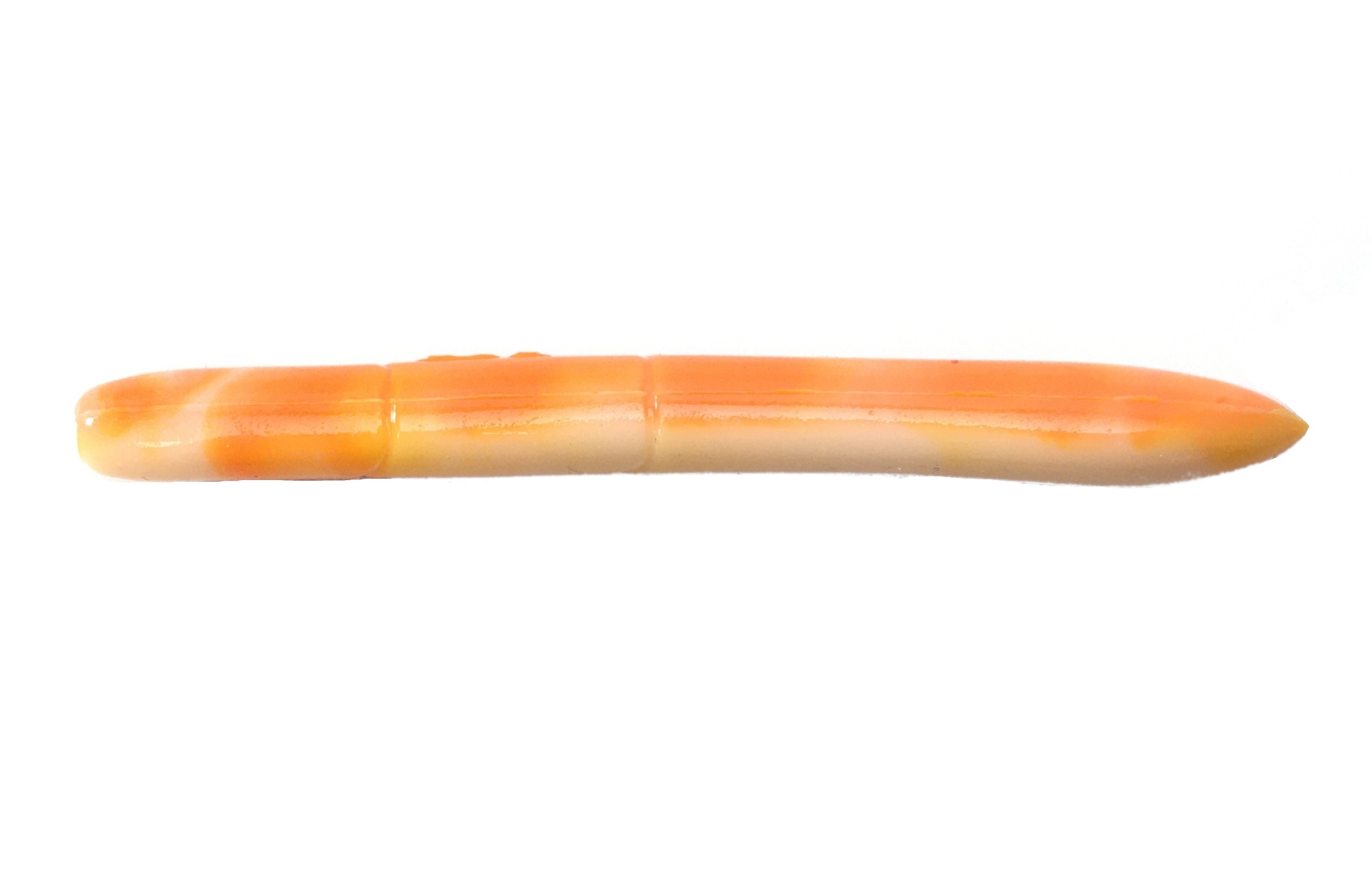 Stick Worm Black Flagg Bigg Butt MICRO 2.25" Col. #140 Orange/White