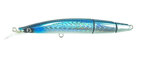 Minnow Seaspin Buginu 105 Bìu 12 gr Slow Sinking col. BLUE-AYU