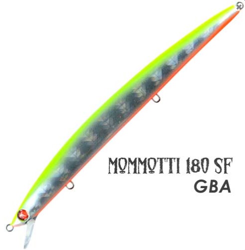 Jerkbait Seaspin Mommotti SF 180 (Slow Floating) 26 gr col. GBA