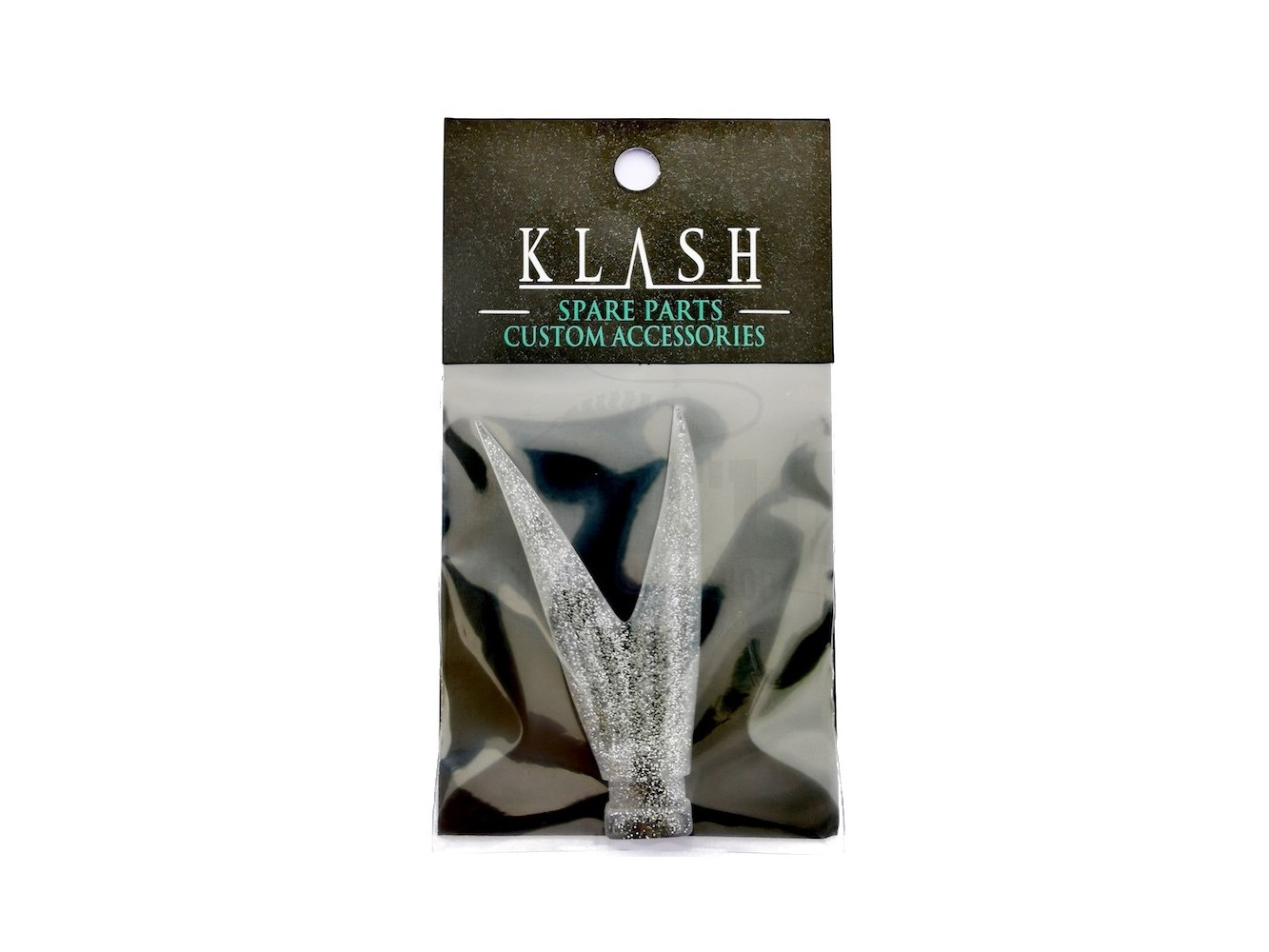 Coda di ricambio DRT V-Tail Klash 9” col. Clear Silver