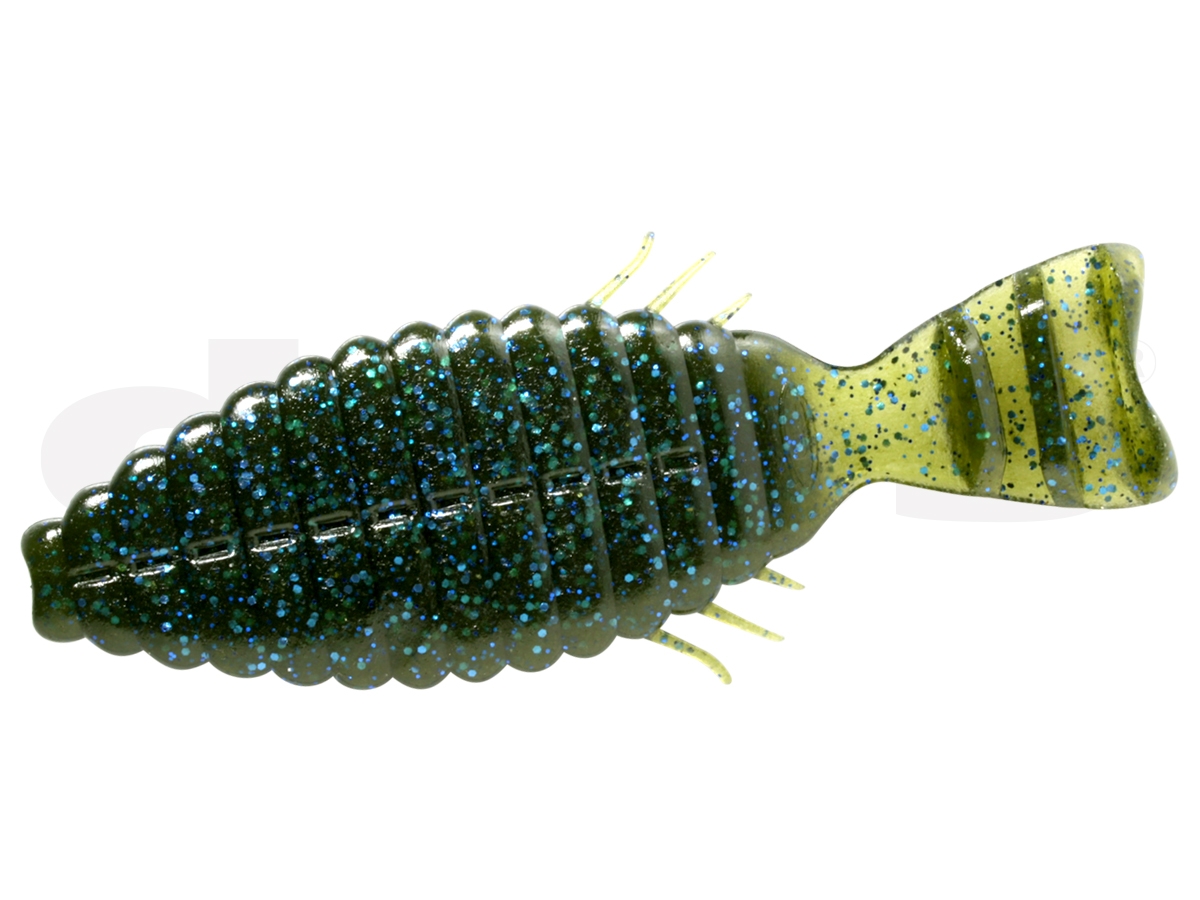 Creature Baits Deps Bull Flat 3" col. #11 Watermelon Blue Flake