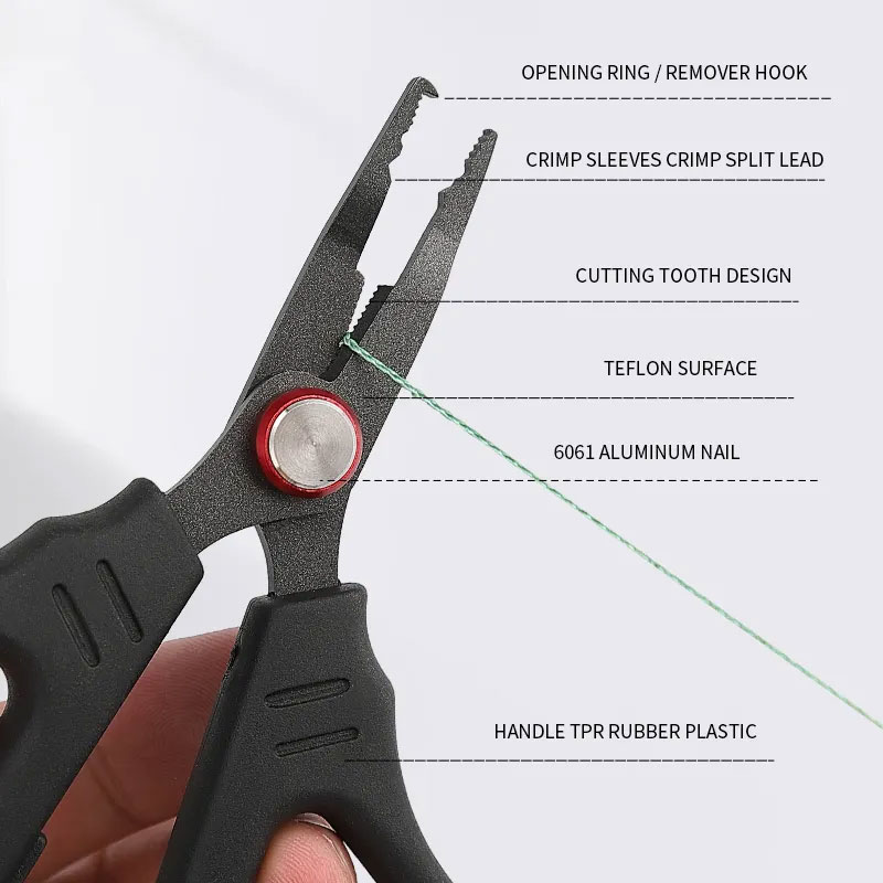 Pinza Apri Split Ring Carson Tunala Fishing Scissors