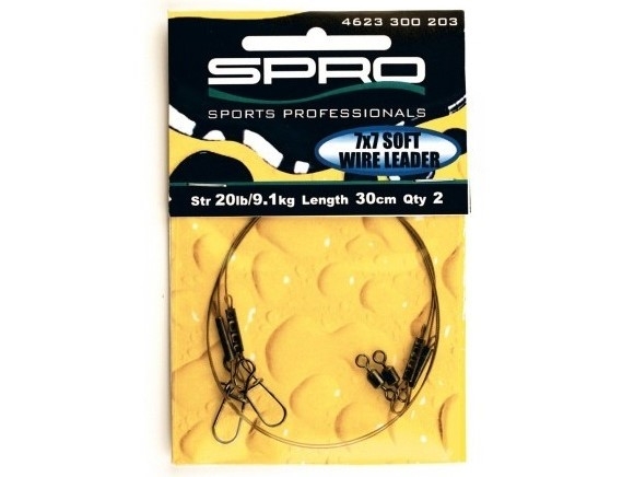 Cavetto in Acciaio Spro Pike Fighter Wire Leader 7x7 (30cm)