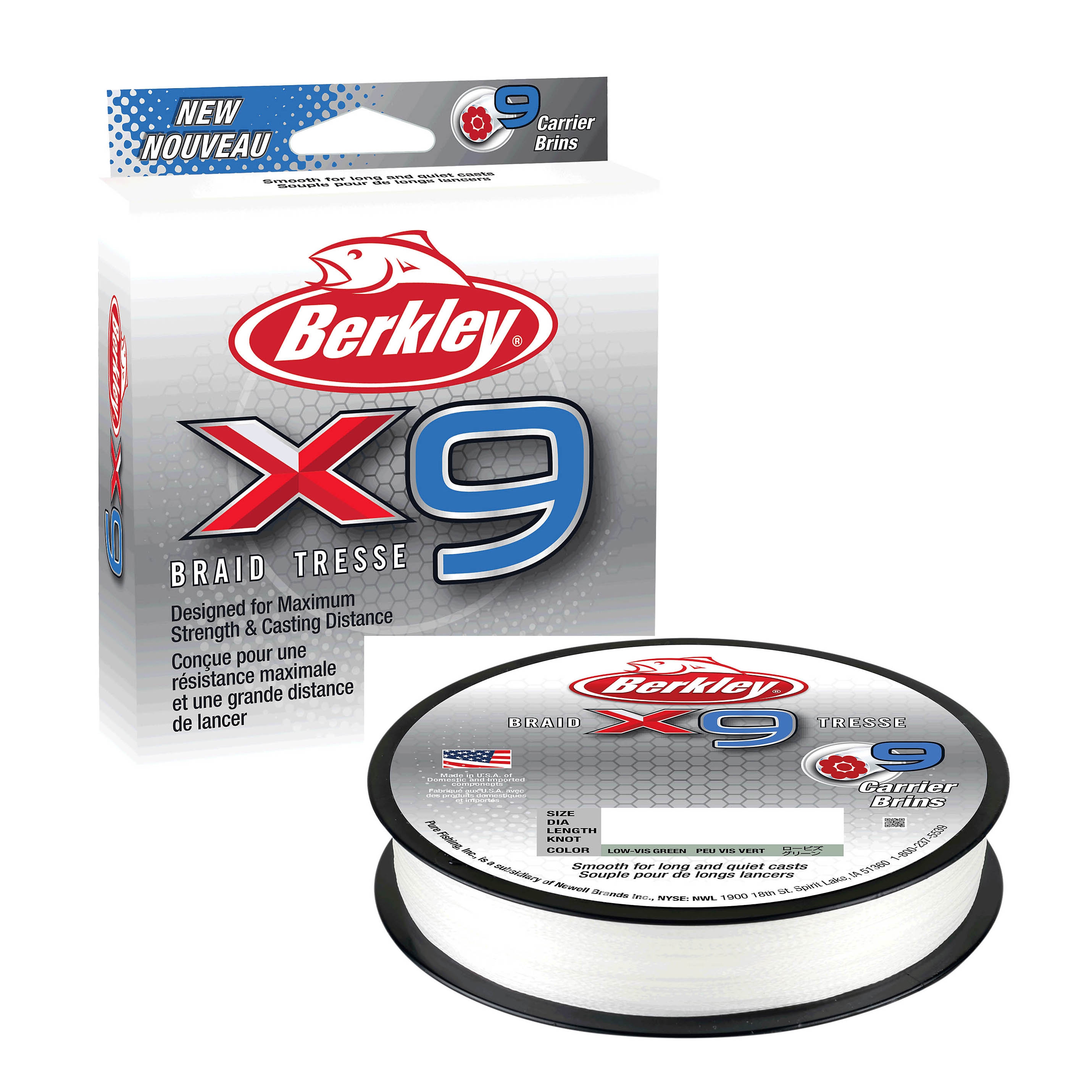 Treccia Berkley X9 Braid Crystal 0,08mm 150m 6lb X9BFS6-CY