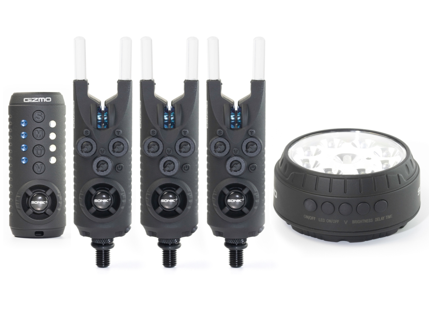 Set Sonik Gizmo alarm + bivvy lamp