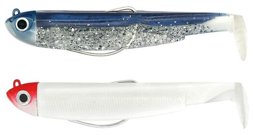 Double Combo Fiiish Black Minnow 120 n°3 Shore 12g col B Blue/Wht RH Double Combo Fiiish Black Minnow 120 n°3 Shore 12g col B Blue/Wht RH