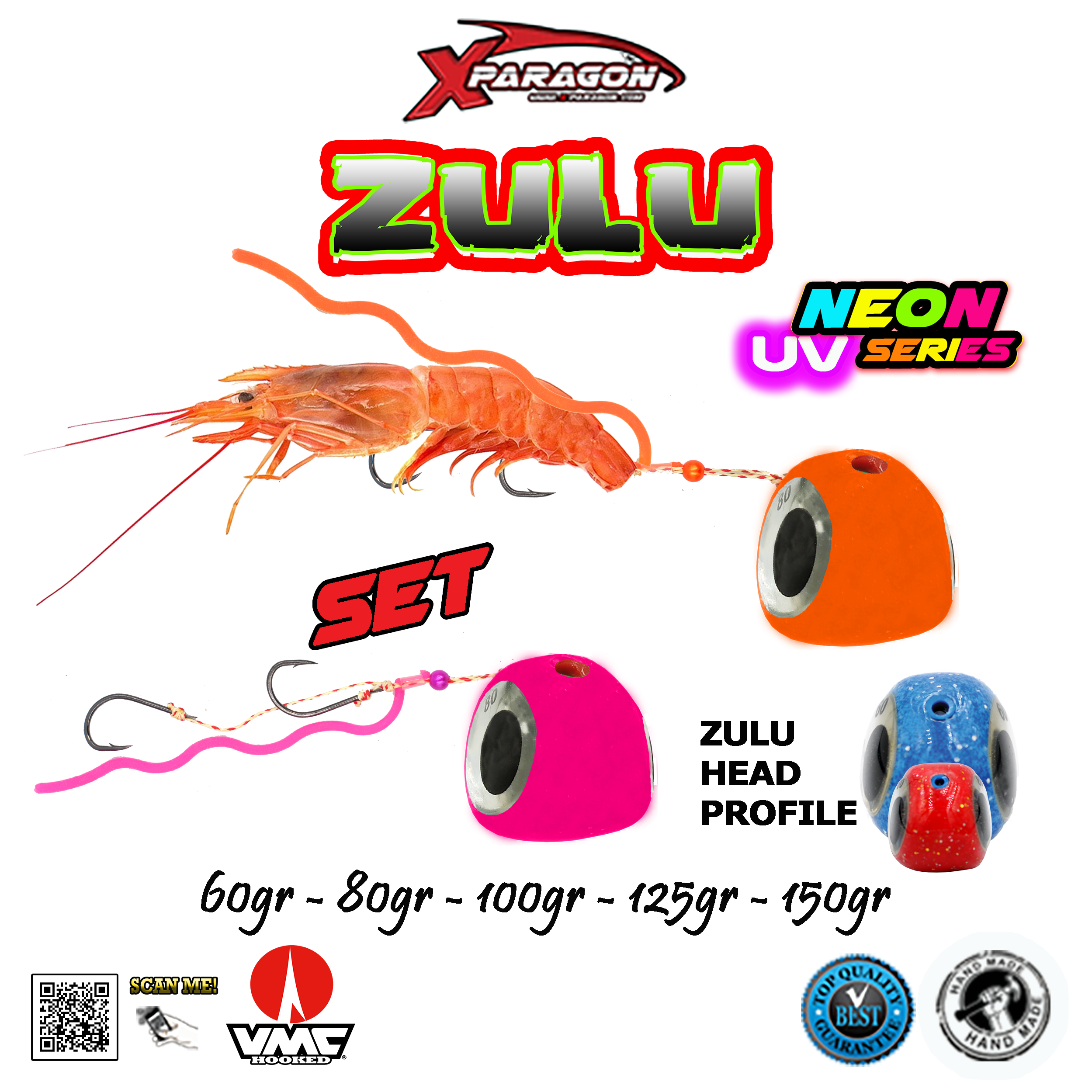 Tenya X-Paragon Zulu Slider UV Neon Set 80 g