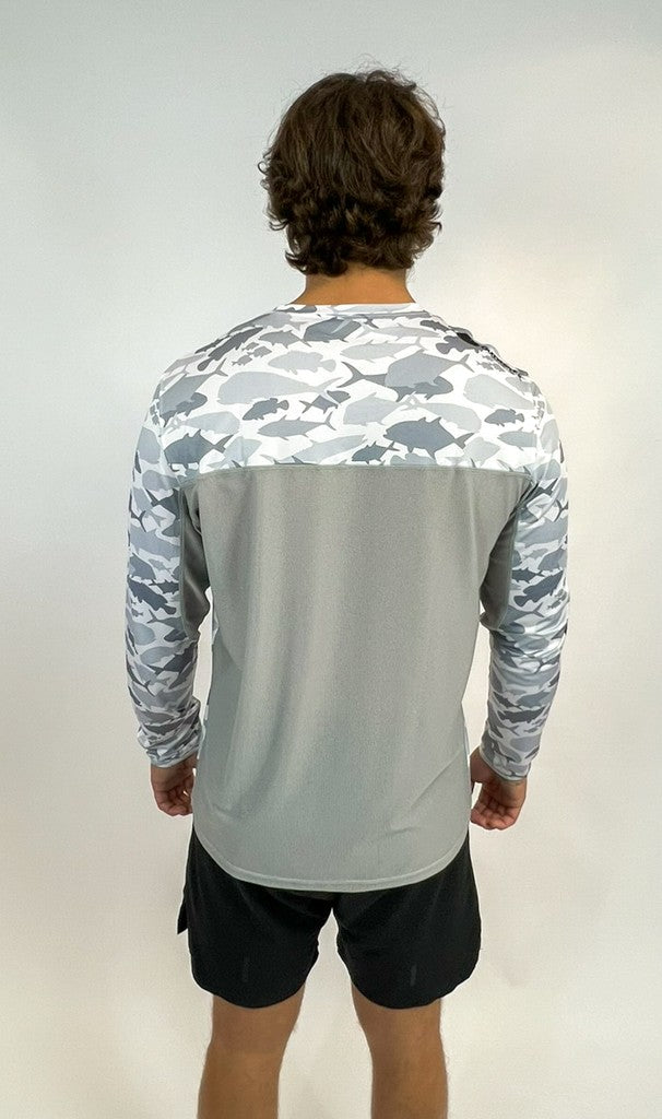 Maglia Anti-UV Outwater Spreks col. Fish Camo