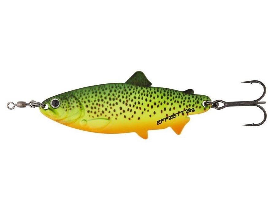 Ondulante Dam Trout Spoon 9cm 25g Sinking Fire Trout Uv