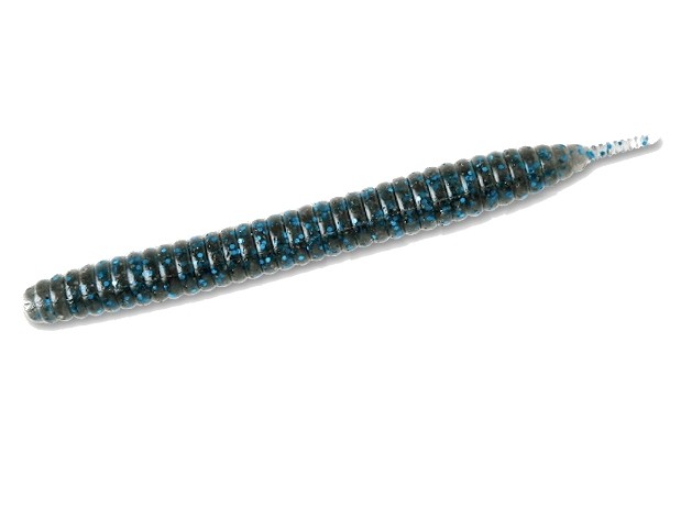 Soft Worm Deps Deathadder Stick 6.5” Col. #05 Smoke/Blue Flake