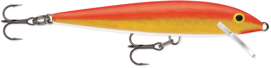 Minnow Rapala Original Floater 09 col. GFR Gold Fluo Red