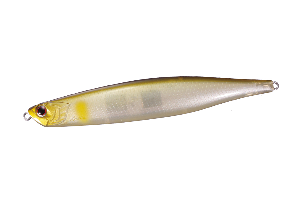 Topwater Jerkbait OSP Bent Minnow 130F col. G01 Ghost Ayu
