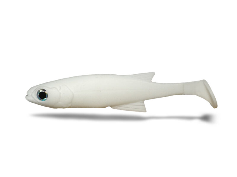 Soft Swimbait Veeu Snack Burno Shad Tail 12.5 cm col. Bianco Pearl