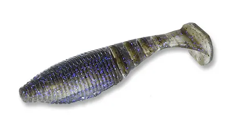 Soft Bait Gary Yamamoto Paddle Tail Zako 4" col. 973 Electric Shad