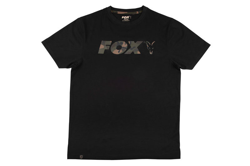 T-Shirt Fox Chest Print col. Black/Camo