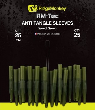 Ridgemonkey RM-Tec Anti Tangle Sleeves Weed Green Short