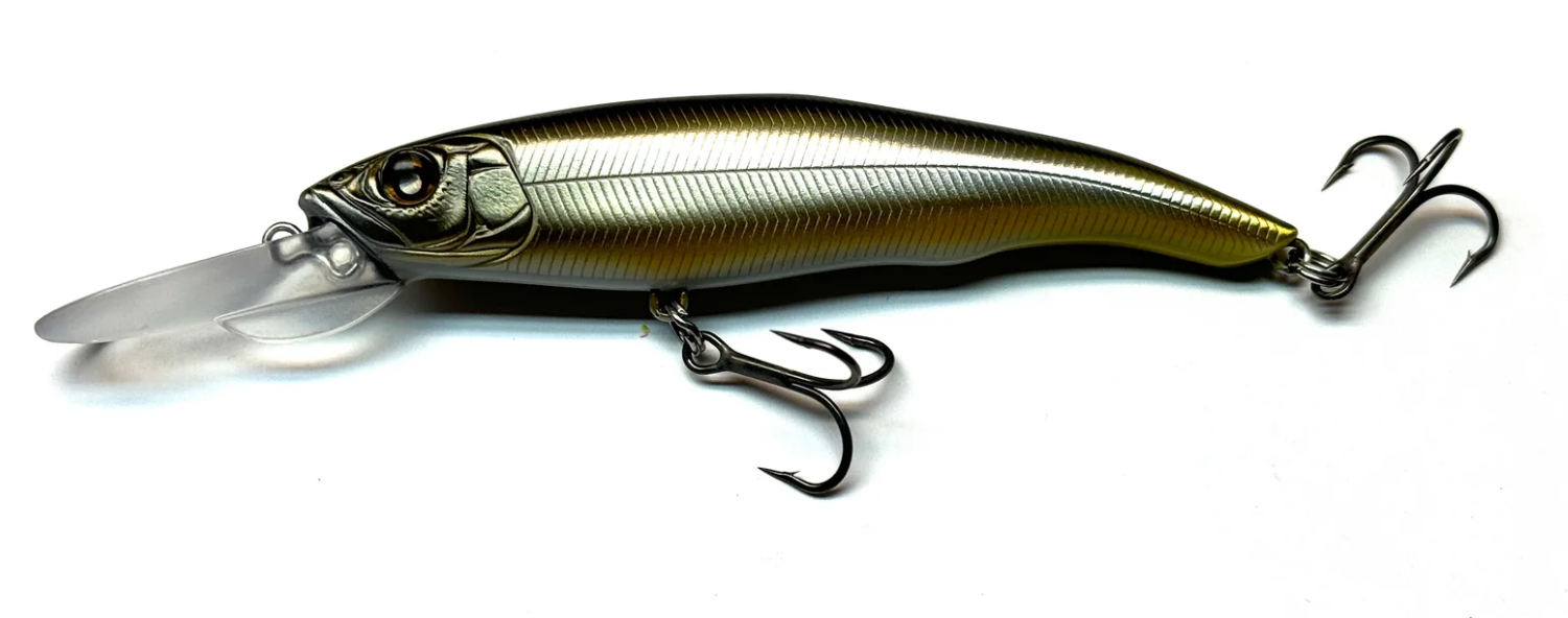 Medium Deep Jerkbait Nishine Erie 95MD Slow Floating col. Holo Smelt