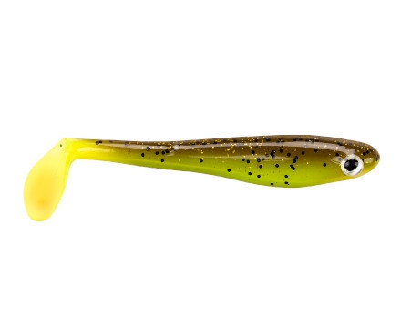 Shad Berkley Hollow Belly 6" Col. Brown Chartreuse Shad Berkley Hollow Belly 6" Col. Brown Chartreuse