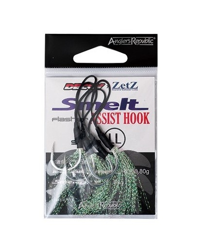 Amo Decoy x Zetz Smelt Flash Assist Hook size LL