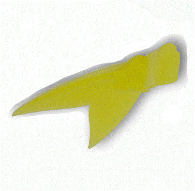 Coda di Ricambio Sunny Bros Custom Tail col. Yellow