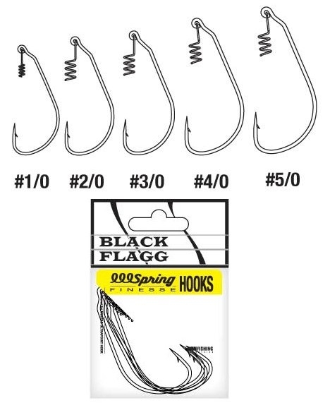 Amo Black Flagg Spring Hook Finesse