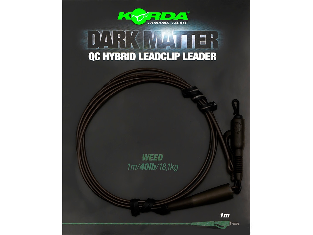 Korda Dark Matter Leader QC Hybrid Clip Weed Korda Dark Matter Leader QC Hybrid Clip Weed