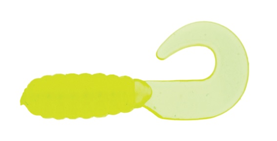 Artificiale Grub 1" col. Chartreuse Pearl 15 pcs.