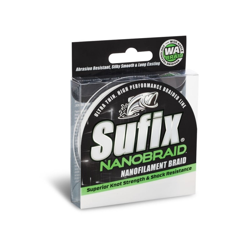 Treccia Sufix NANOBRAID Aqua Camo 100mt 0,10 mm PE 0.4 Treccia Sufix NANOBRAID Aqua Camo 100mt 0,10 mm PE 0.4