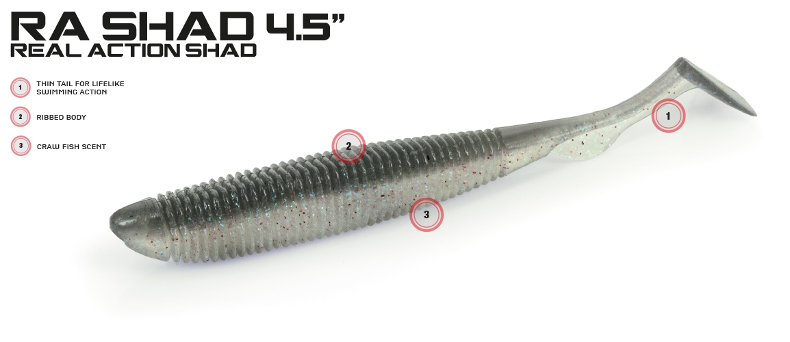 Artificiale Molix Ra Shad 4,5"