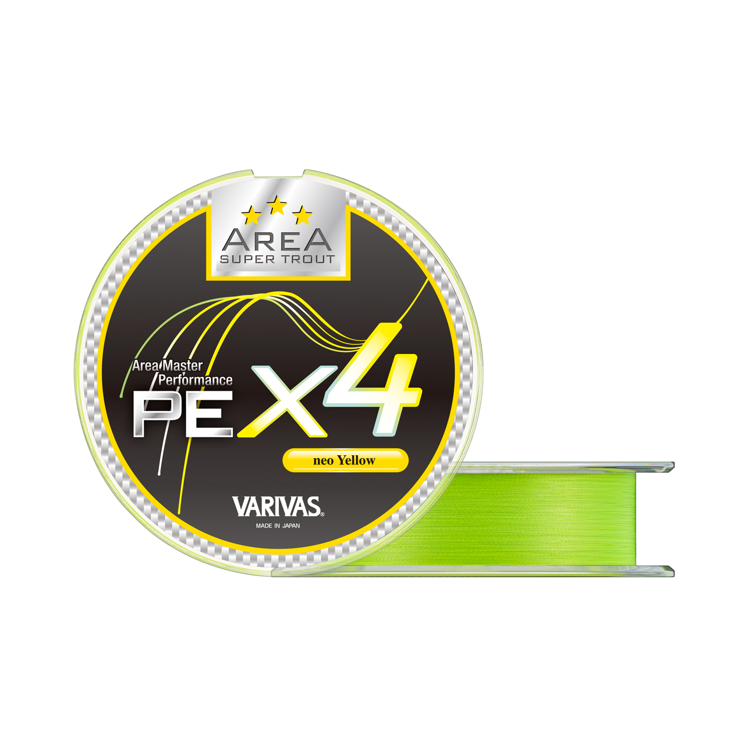 Treccia Varivas Super Trout Area PEX4 75m Neo Yellow 