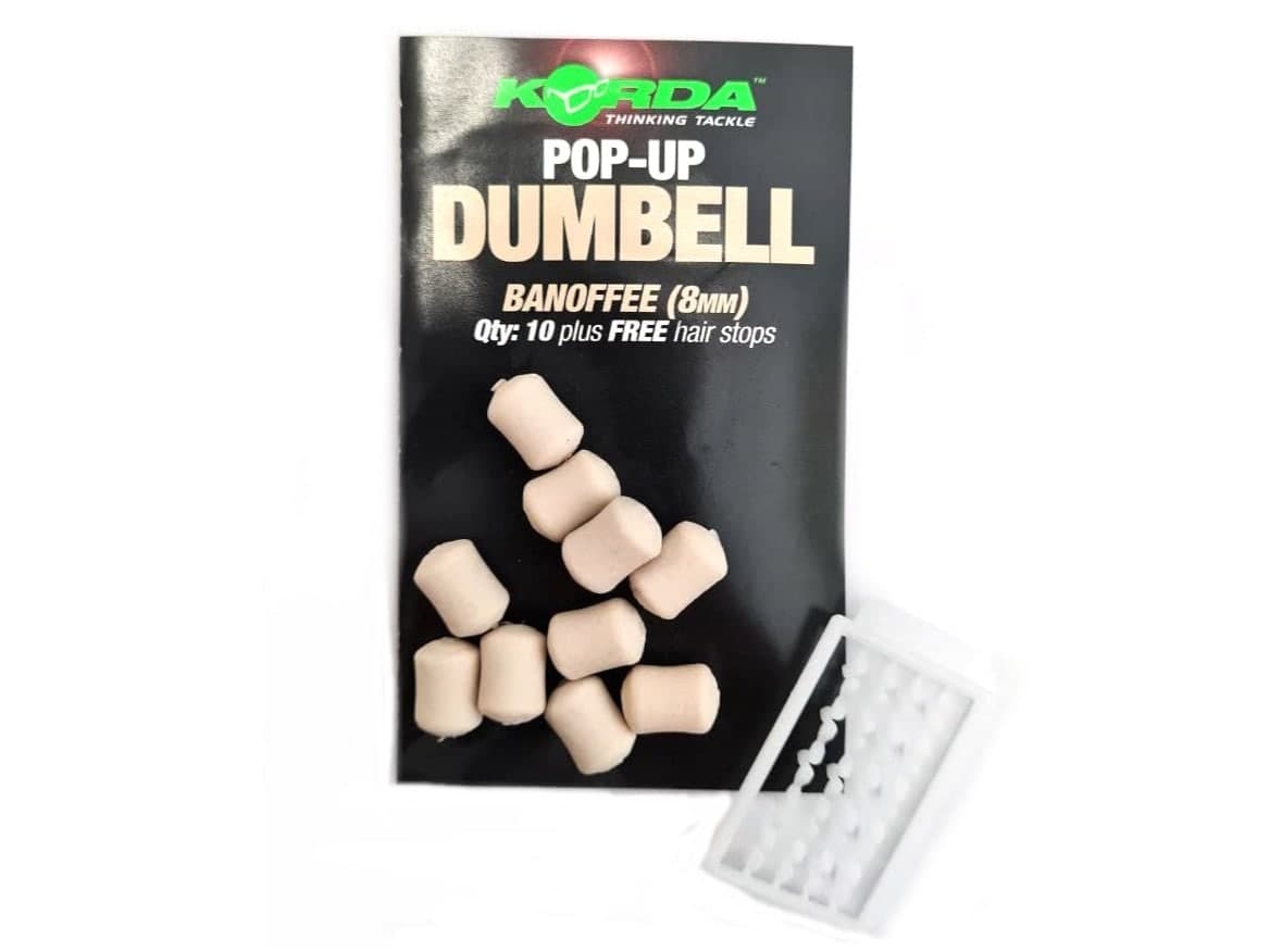 Esca finta korda Pop-up Dumbell Banoffee 8mm Esca finta korda Pop-up Dumbell Banoffee 8mm