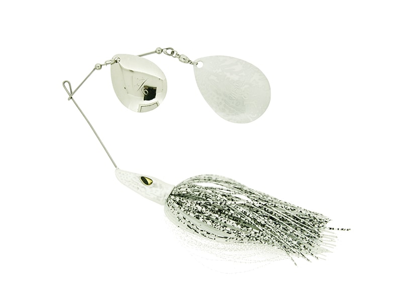 Pike Spinnerbait 1 oz 28g Double Colorado col. White Tiger