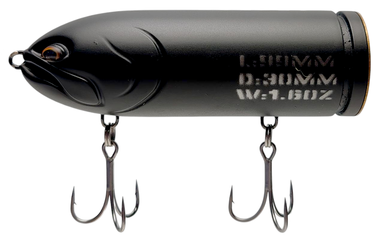 Topwater Bait Wild Lures Bullet 99 mm 1.6 oz col. Matte Black Topwater Bait Wild Lures Bullet 99 mm 1.6 oz col. Matte Black