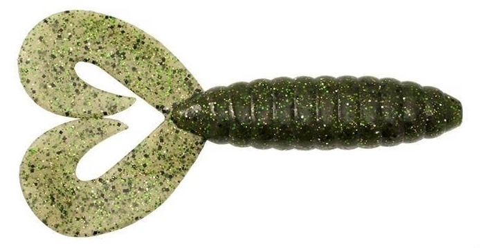 Softbait Deps Deathadder Grub Twin Tail col. #40 Baby Bass