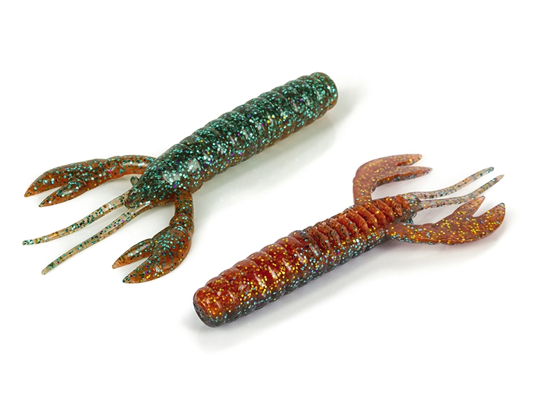 Gambero Molix Baby Caleo Craw 3" col. 493 UV Mtllc Bck Orng (10pcs)