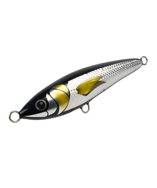 Stickbait Bertox HD 13,5 cm 45 gr Sink col. Black Foil