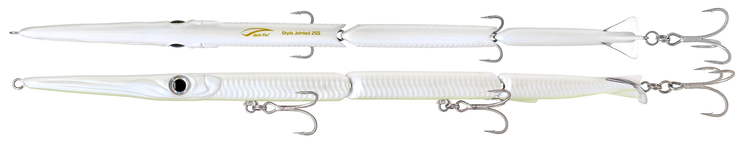 Needlefish Swimbait Jack Fin Stylo Jointed Upgraded 255 col. 05 Wht