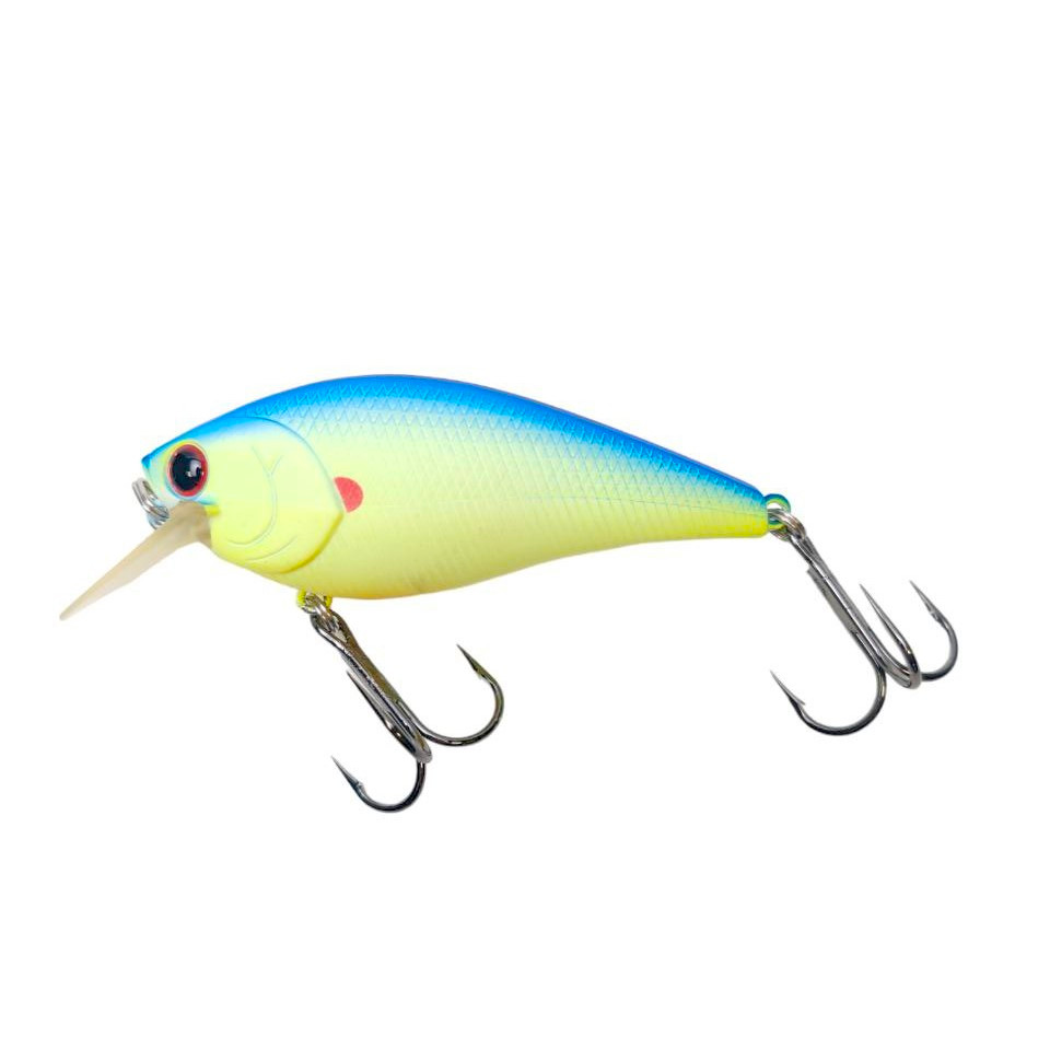 Square Bill Crankbait Lucky Craft Fat CB BDS 3 col. Chart Light Blue